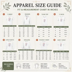 Size chart for Original All In A New York Minute 2026 World Champions with measurements in inches and cm