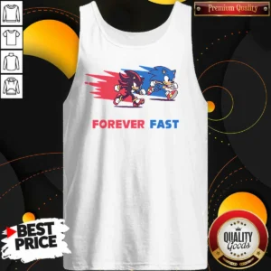 Top Shadow The Hedgehog Forever Fast Cartoon Tank Top