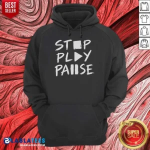 Nice Stop Play Pause Hoodie