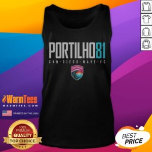 Nice San Diego Wave FC Portilho 81 San Diego Wave FC Sports Apparel tank top featuring a vibrant team design