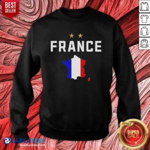 Top France Flag Soccer Sweatshirt