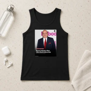 Pretty Music Industry Titan Clive Davis Dies At 94 Tank Top featuring bold graphic print on a comfortable sleeveless cotton fabric
