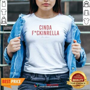 Pretty Cindafuckinrella Logo V Neck Shirt v neck optimized featuring bold graphic on soft fabric