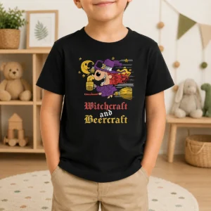Pretty Witchcraft And Beercraft Kids T-Shirt