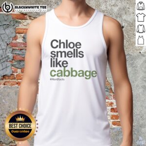 Hot Chloe Smells Like Cabbage Hardfacts Tank Top featuring a unique graphic design