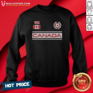 Nice Canada 12 Soccer Wreath Sweatshirt
