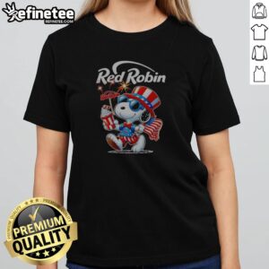Original Snoopy X Red Robin Fourth Of July American 250 Years 1776 2026 Fireworks girlt shirt featuring vibrant colors and festive design