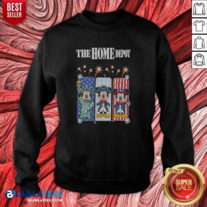 Pretty The Home Depot Mickey Mouse Statue Of Liberty Uncle Sam Patriotic sweatshirt optimized for cozy wear