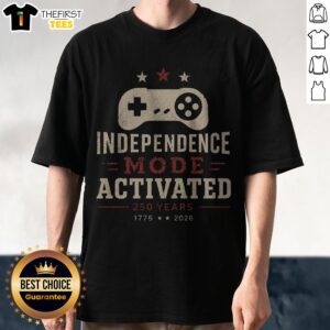 Pretty Independence Mode Activated Shirt showcasing a vibrant design on a comfortable tee.
