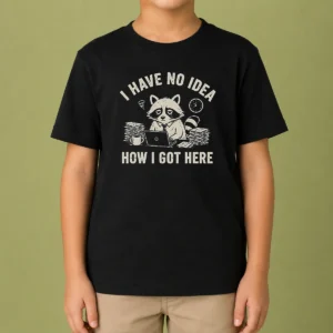 Official I Have No Idea How I Got Here Kids T-Shirt