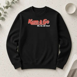 Original Johnny Knoxville Kum And Go We Go All Out Long Sleeve Shirt in black with bold graphic print
