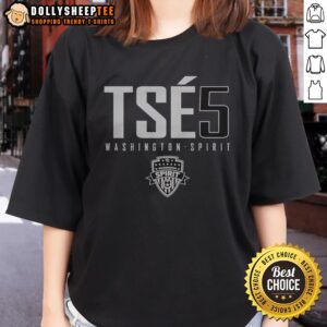 Pretty Trinity Rodman Washington Spirit TSES 5 Ladies Shirt featuring vibrant team colors and logo