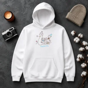Premium Chiikawa Characters And Duck Friend Illustration From The Hoodie