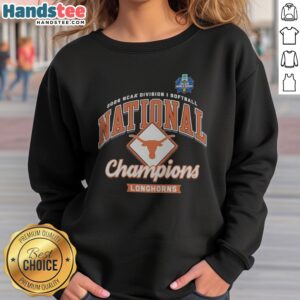 Premium Texas Longhorns 2026 NCAA Division I Softball National Champions Longhorns sweatshirt displayed on a neutral background
