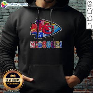 Nice MO Chiefs Royals Cardinals Blues Sporting Arrowhead Logo Hoodie in a vibrant design for sports fans