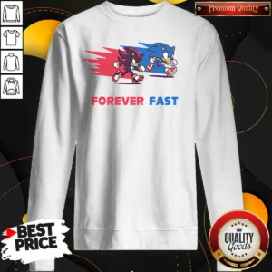 Top Shadow The Hedgehog Forever Fast Cartoon Sweatshirt