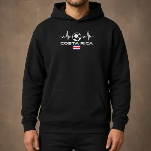 Top Costa Rica Football Soccer Hoodie