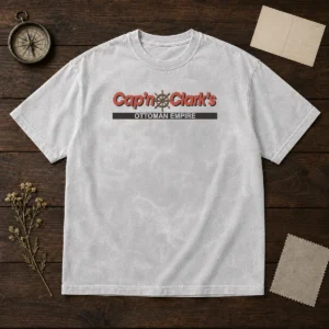 Original Cap'N Clark'S Ottoman Empire Washed T Shirt in soft cotton fabric with vintage washed look