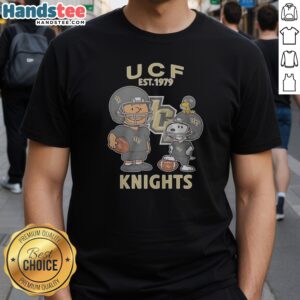 Premium The Peanuts UCF Knights Football Est 1979 Shirt featuring classic football design on a comfortable cotton tee