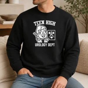 Pretty Teen High Urology Dept Cartoon Doctor Sweater
