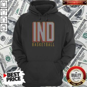 Original Indiana Basketball Bold Stacked Letters Hoodie