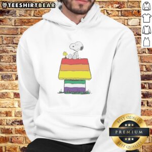 Hot Snoopy Peanuts Happy Pride Month Hoodie featuring colorful Pride graphics