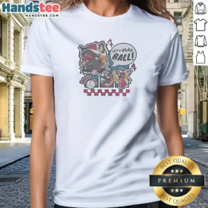 Original Let'S Play Ball Cartoon Dog Ladies Shirt