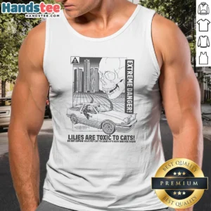 Awesome Lilies Are Toxic To Cats Extreme Danger Grim Reaper Toyota AE86 Drift Car Tank Top