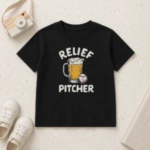 Pretty Relief Pitcher Beer Mug Baseball Kids T-Shirt