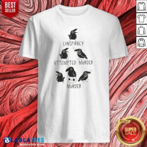 Top Crows Conspiracy Attempted Murder Murder Skull Humor Bird Lover Funny