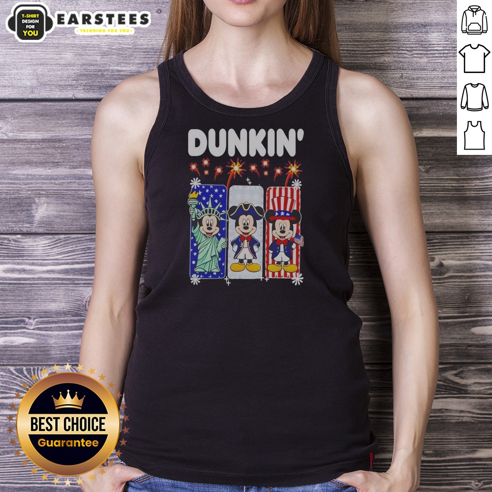 dunkin-mickey-mouse-patriotic-statue-of-liberty-uncle-sam-tank-top Dunkin Mickey Mouse Patriotic Statue Of Liberty Uncle Sam tank top on tank top