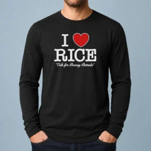 Premium I Love Rice Vote For Benny Barrels Long Sleeve Shirt