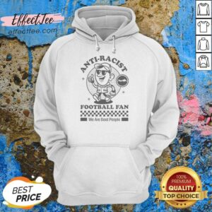 Premium Anti Racist Fooball Fan We Are Boat People Hoodie