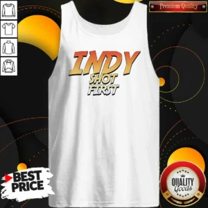 Awesome Indy Graphic Shot First Tank Top