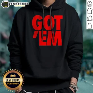 Official Got Em Bold Red Text Hoodie
