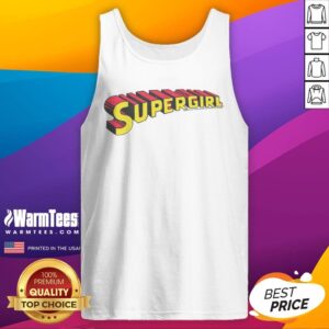 Hot Supergirl Wordmark tank top in vibrant colors, perfect for casual wear or workouts