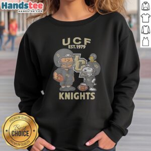 Premium The Peanuts UCF Knights Football Est 1979 sweatshirt featuring classic crewneck design in black