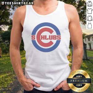 Nice Chicago Cubs Schlubs Parody Logo Tank top featuring a fun and playful design for baseball fans