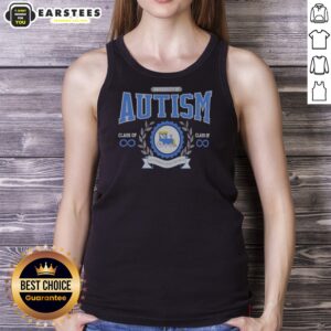 Original University Of Autism Train Infinity Symbol Class Of Autismus Spectrumus Tank Top