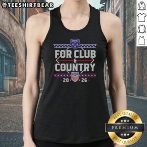 Premium For Club And Country USA 20 26 Louisville City Tank top in navy blue with white and red accents