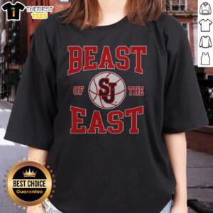 Original St John'S Red Storm Basketball Beast Of The East Ladies Shirt featuring a comfortable fit and bold team graphics