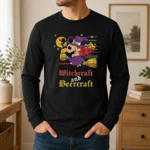 Pretty Witchcraft And Beercraft Long Sleeve Shirt
