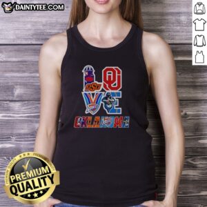Hot Oklahoma Sooners Oklahoma State Cowboys OKC Thunder Tulsa Golden Hurricane Love Oklahoma Teams Sport Tank top image