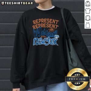 Nice A Tribe Called Quest X New York Knicks Represent Sweatshirt featuring bold graphic print on a cozy crewneck sweatshirt