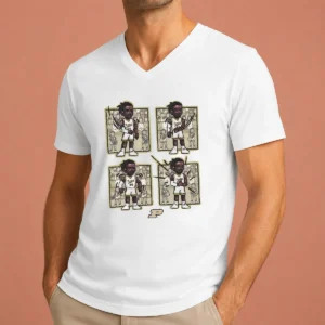 Pretty Basketball Purdue The Lance Dance Lance Jones V-Neck Shirt