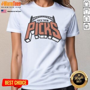 Original New York Knicks F Them Picks ladies tee featuring a bold graphic design for fans.