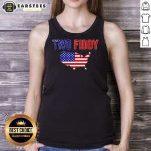 Nice United States Map Two Fiddy Tank Top