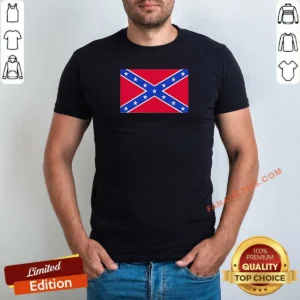 Good Mark Lee Confederate Flag 2026 shirt optimized view showing front print on a classic crew neck cotton shirt
