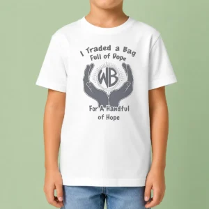 Funny Warbux Anonymous I Traded A Bag Full Of Dope For A Handful Of Hope Kids T-Shirt