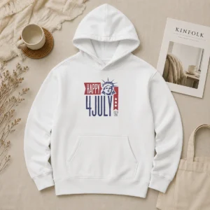 Premium Happy 4 July Statue Of Liberty United State Hoodie